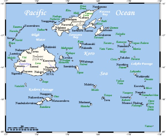 Fiji map