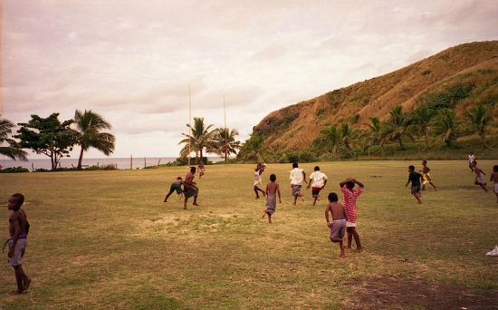 Fiji rugby played by kids