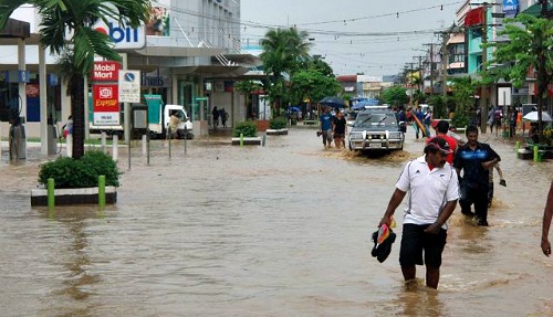 Fiji weather - Nadi after heavy rainfal