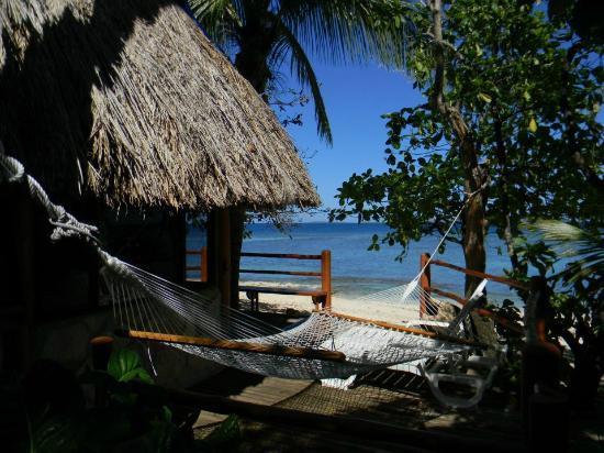 View from Beachfront Bure at Beachcomber Island Resort Fiji