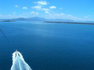 The view from up high of Fiji islands!