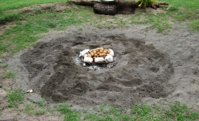 A lovo is a traditional Fijian feast.