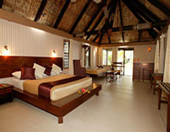 Matamanoa Island Resort bure interior, a great Fiji honeymoon option