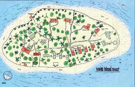 Navini Island map