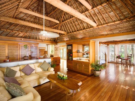 Inside a bure at Turtle Island Resort Fiji