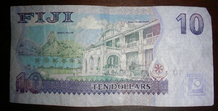 Fijian money - 10 dollar note