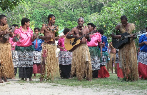 A Fiji music folk band