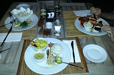 Fijian food at Nadina's restaurant, Denarau Island, Fiji