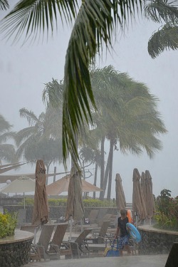 the climate in Fiji can be rainy during the hot the season.