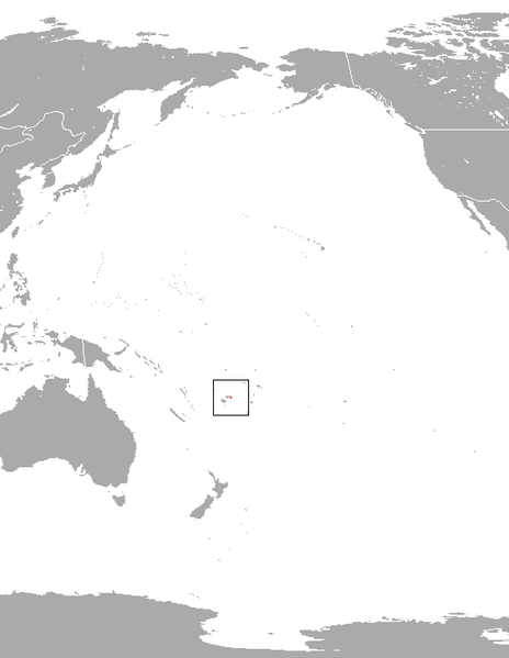 World map Fiji