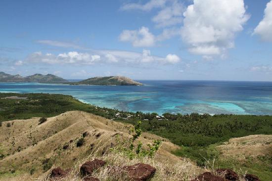 Looking out over Blue Lagoon Beach Resort Fiji