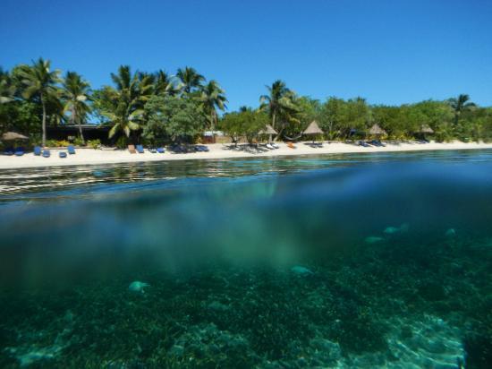 Looking towards Blue Lagoon Beach Resort Fiji