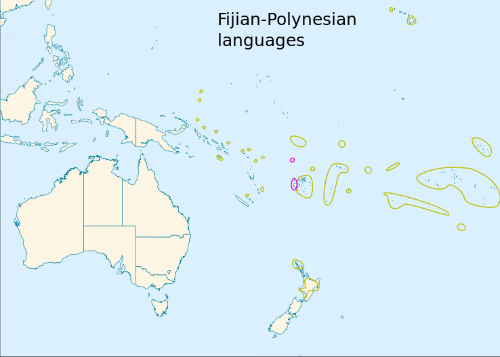 Fiji language map