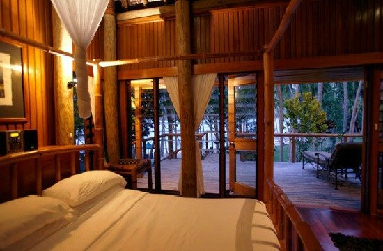 King size bed at Namale Resort Fiji
