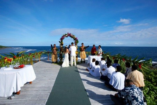 A Fiji wedding ceremony at Namale Resort & Spa