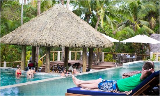 Adult only pool bar Review of Outrigger Fiji Beach Resort