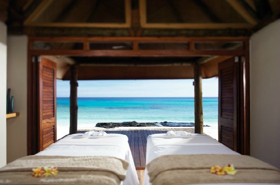 Massage beds at Yasawa Island Resort Fiji