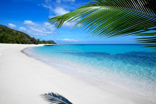 A beach on Yasawa Island