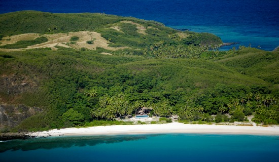 The secluded honeymoon bure at Yasawa Island Resort Fiji